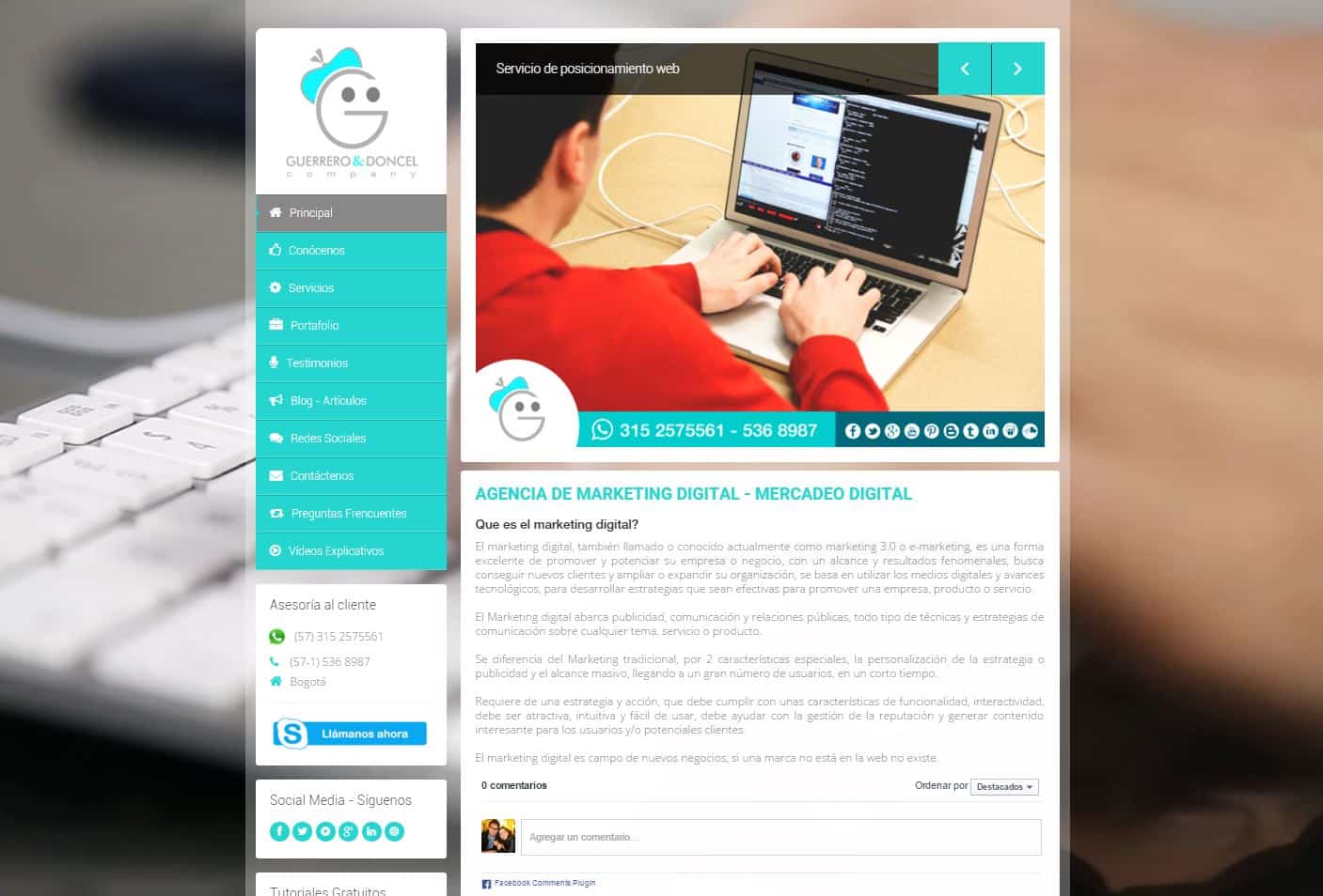 Diseño web agencia Bogotá