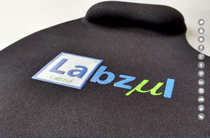 Pad mouse estampado con logo personalizado
